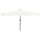 Parasol de jardin LED rond 395cm - Sable et Anthracite - 34% de remise