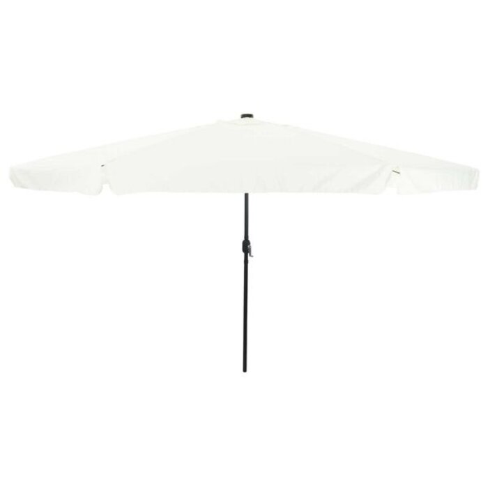 Parasol de jardin LED rond 395cm - Sable et Anthracite - 34% de remise