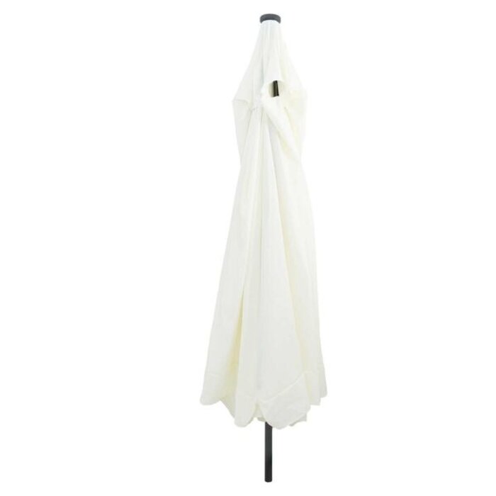 Parasol de jardin LED rond 395cm - Sable et Anthracite - 34% de remise