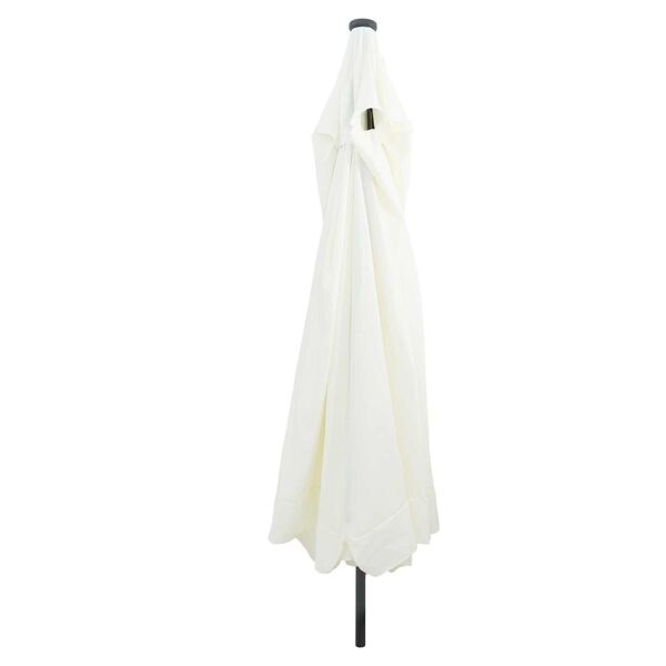 Parasol de jardin LED rond 395cm - Sable et Anthracite - 34% de remise