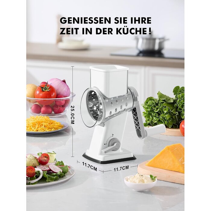 Mandoline et râpe manuelle 4 lames - 32% de remise