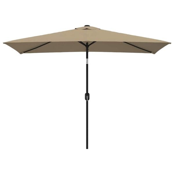 Parasol de jardin rectangulaire 300x200cm taupe - 34% de remise