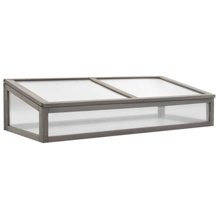 Jardinière surélevée avec serre en bois d'épicéa 110x120 cm - 34% de remise