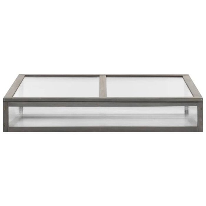 Jardinière surélevée avec serre en bois d'épicéa 110x120 cm - 34% de remise