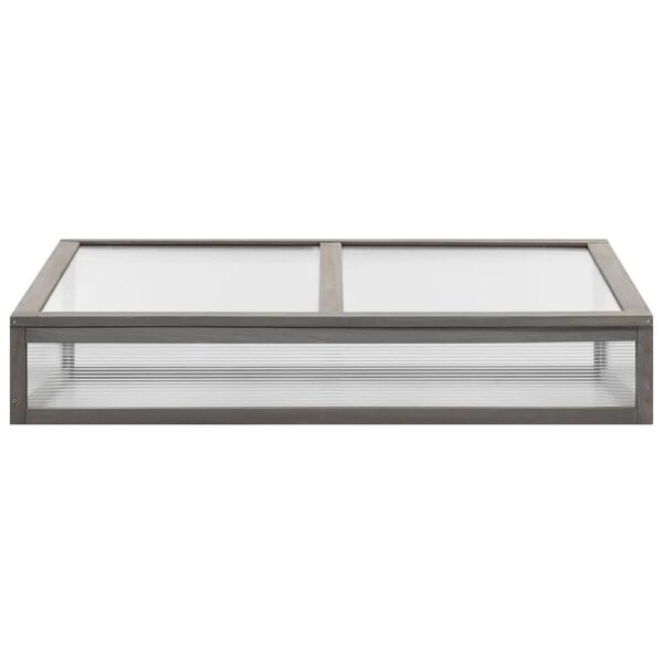 Jardinière surélevée avec serre en bois d'épicéa 110x120 cm - 34% de remise