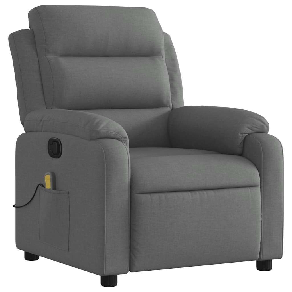 Fauteuil de massage inclinable gris foncé - 35% de remise