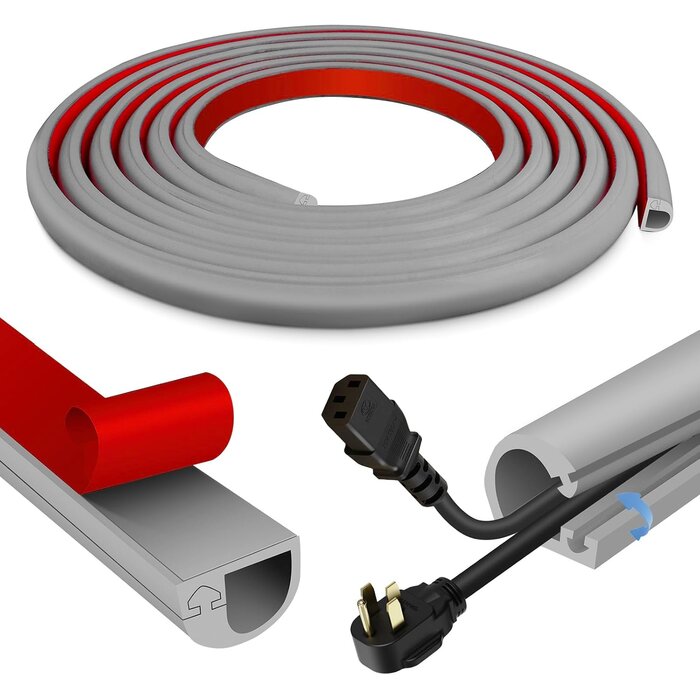 Goulotte de câble flexible adhésive 6m - Blanc - 31% de remise