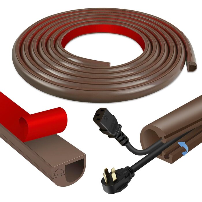 Goulotte de câble flexible adhésive 6m - Blanc - 31% de remise