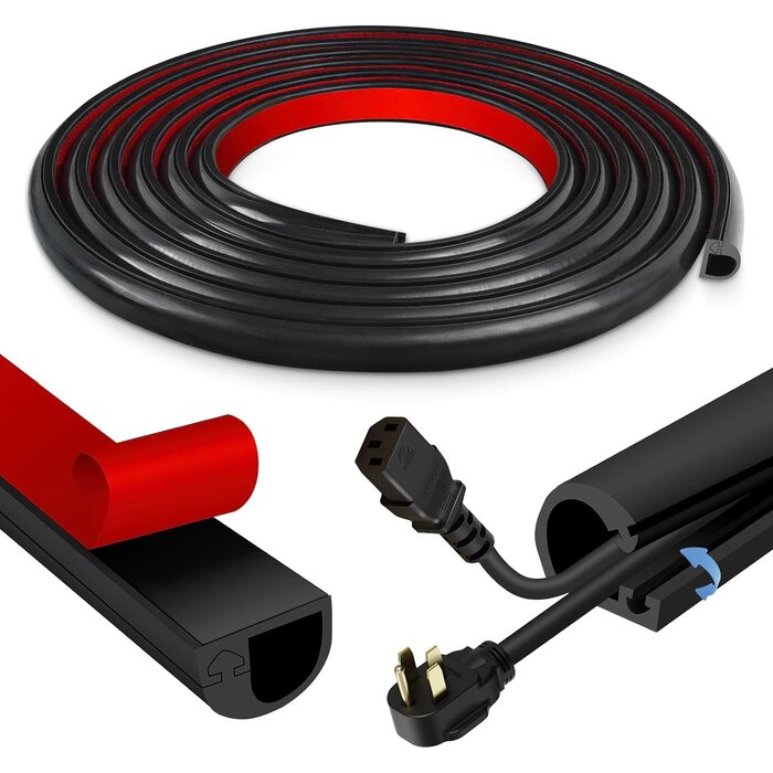 Goulotte de câble flexible adhésive 6m - Blanc - 31% de remise