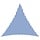 Voile d'ombrage triangulaire HDPE 3,6m - Bleu et Blanc - 31% de remise