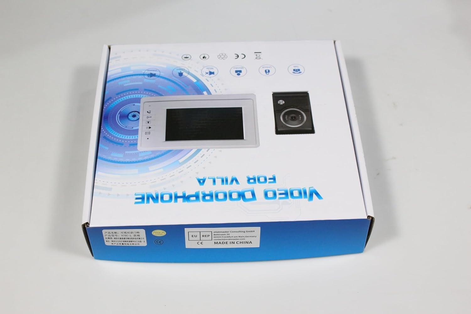 Interphone vidéo 7 pouces HD - Vision nocturne - 34% de remise