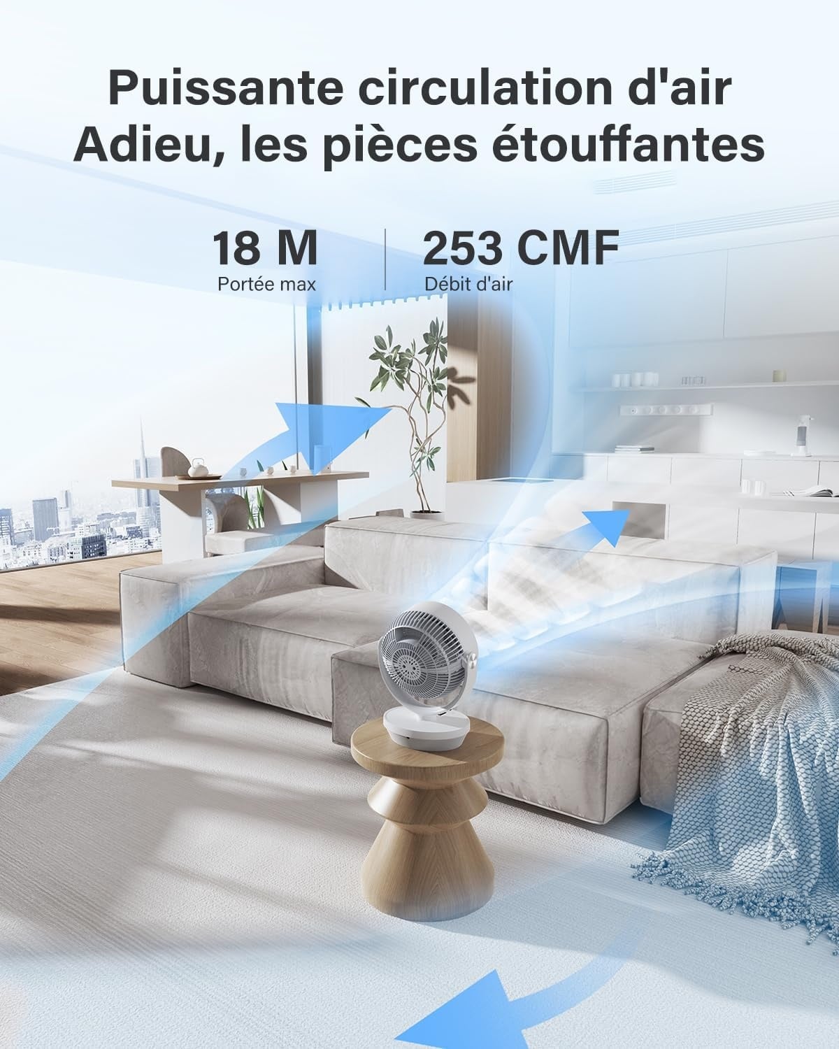 Ventilateur de table oscillant 33 cm - 32% de remise