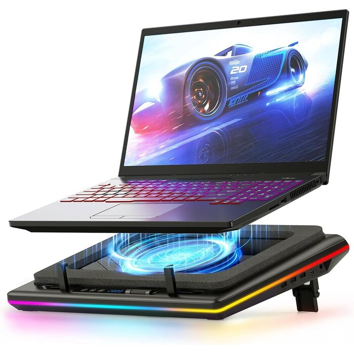 Support Refroidisseur RGB pour PC 15-19 pouces - 34% de remise