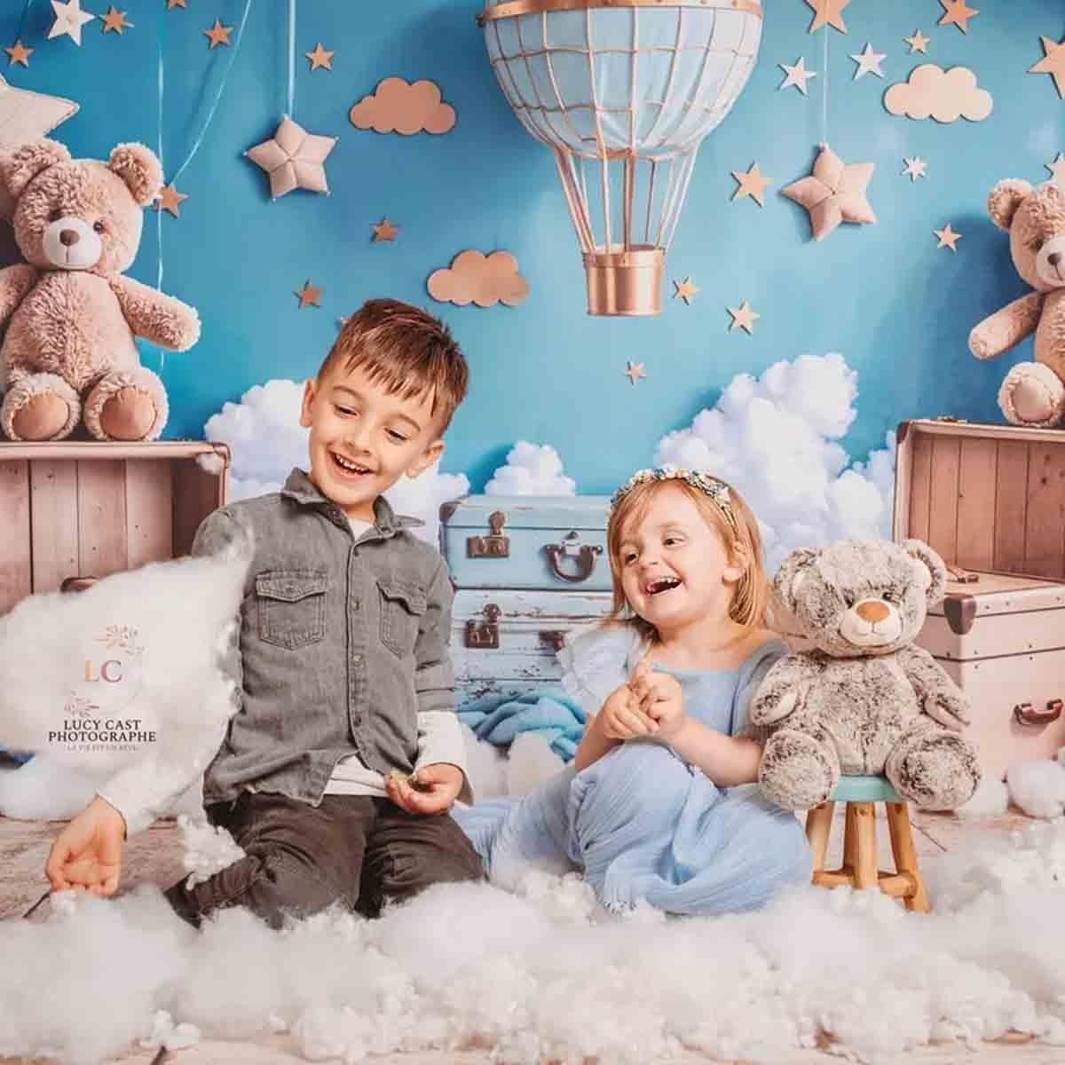 Toile de fond photo montgolfière 3x3m - 34% de remise
