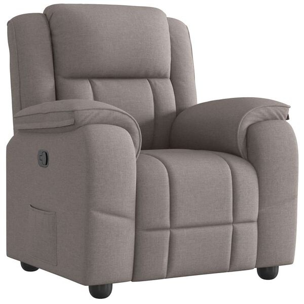 Fauteuil inclinable taupe avec repose-pieds - 35% de remise