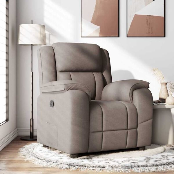 Fauteuil inclinable taupe avec repose-pieds - 35% de remise