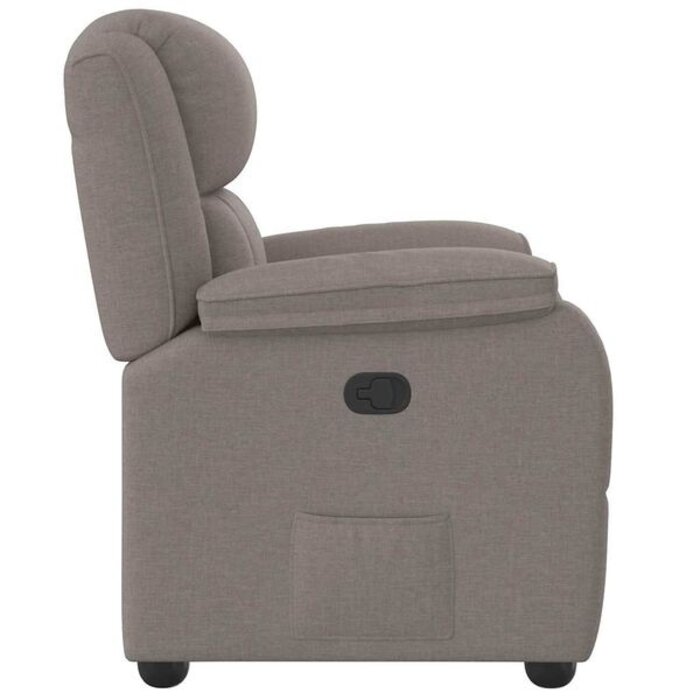 Fauteuil inclinable taupe avec repose-pieds - 35% de remise