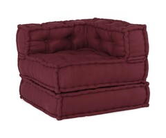 Vidaxl Pouf modulaire rouge 70 x 70 x 54 cm - 48% de remise