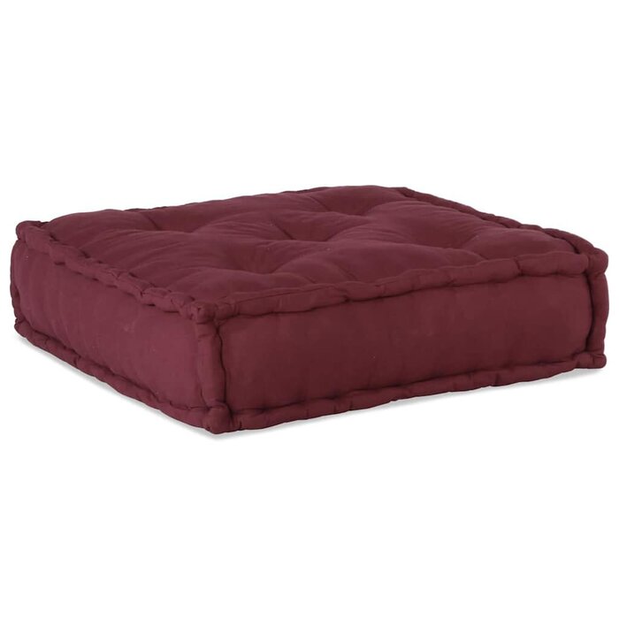 Pouf modulaire 70x70x54cm rouge - 35% de remise