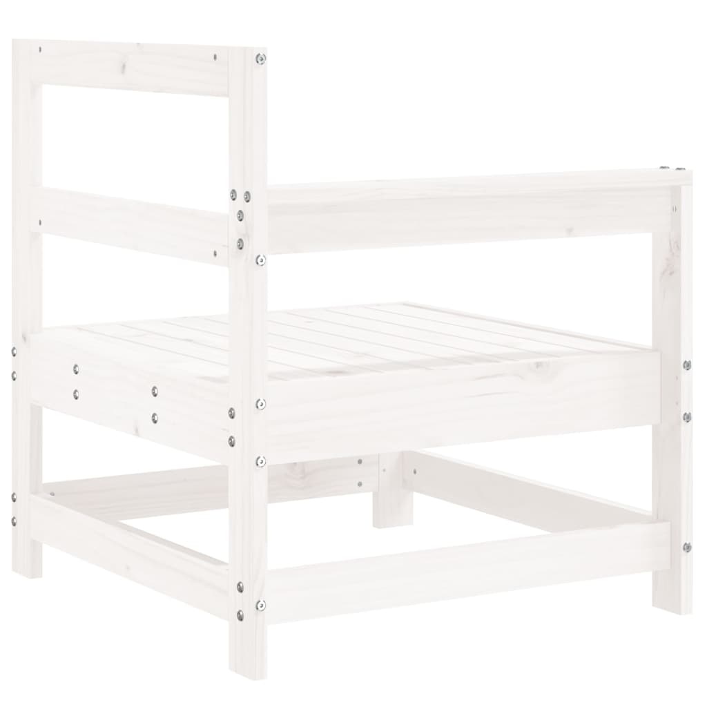 Banc d'angle de jardin en bois blanc - 34% de remise