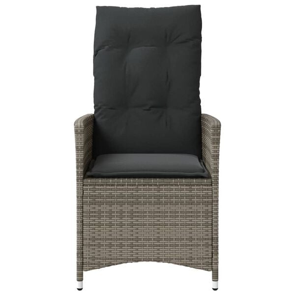 Fauteuil de jardin inclinable résine tressée gris - 34% de remise