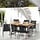 Lot de 6 chaises de jardin acier et textilène noir - 35% de remise