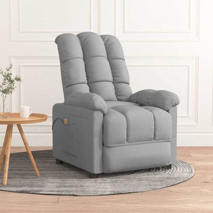 Fauteuil de massage inclinable gris clair - 35% de remise