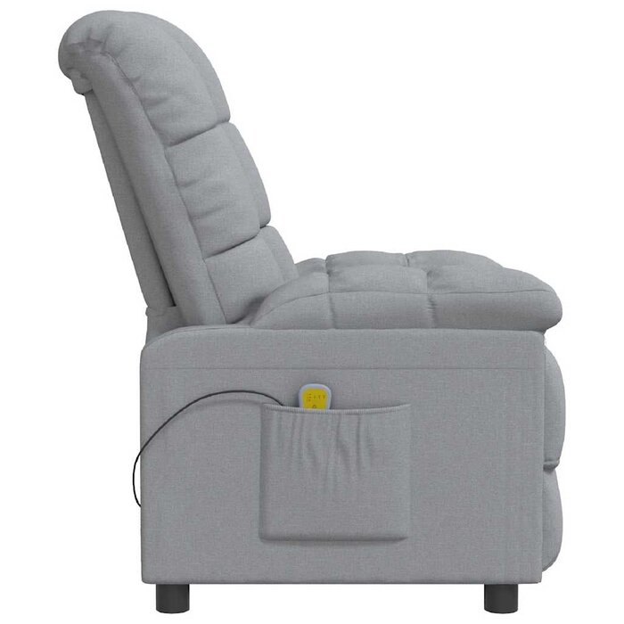 Fauteuil de massage inclinable gris clair - 35% de remise