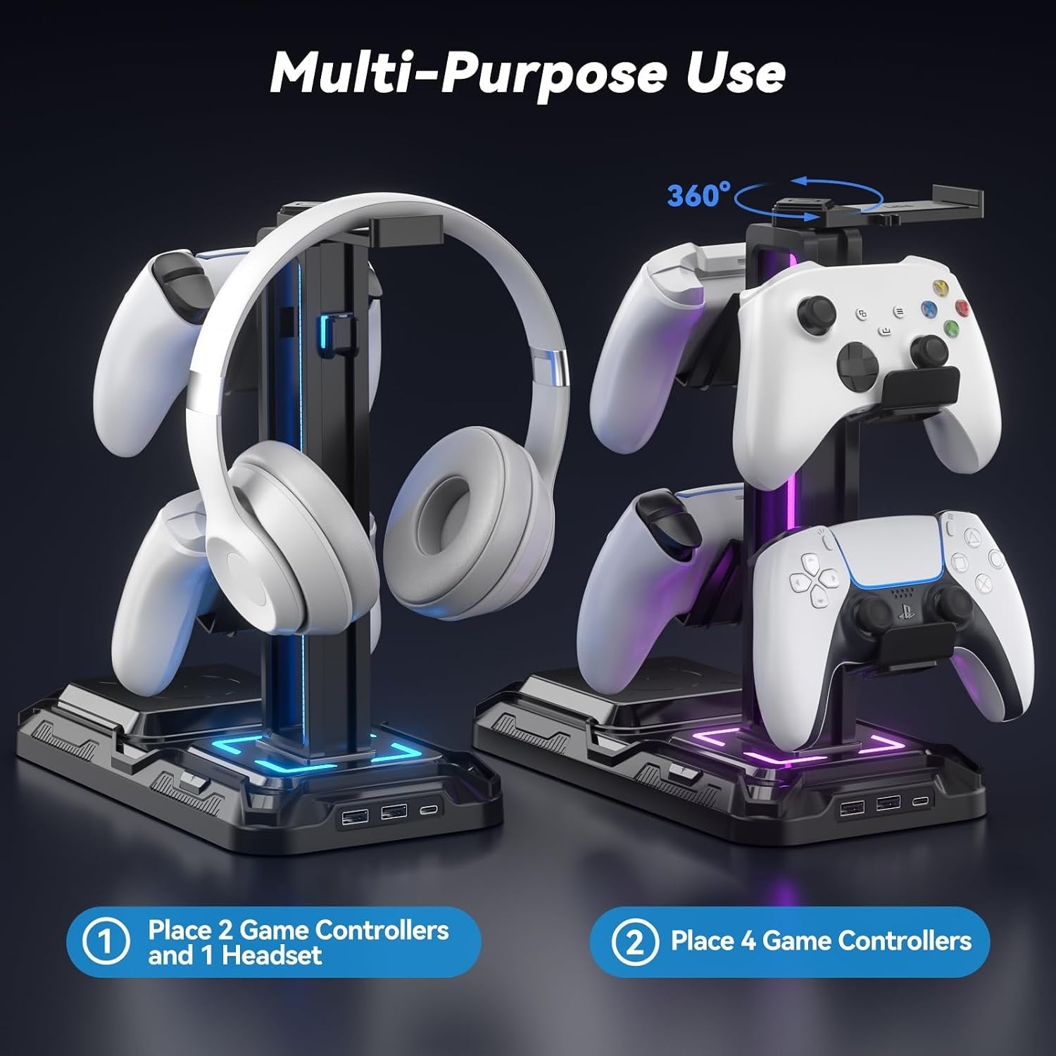 Support Casque Gaming avec Hub USB et Chargeur - 31% de remise