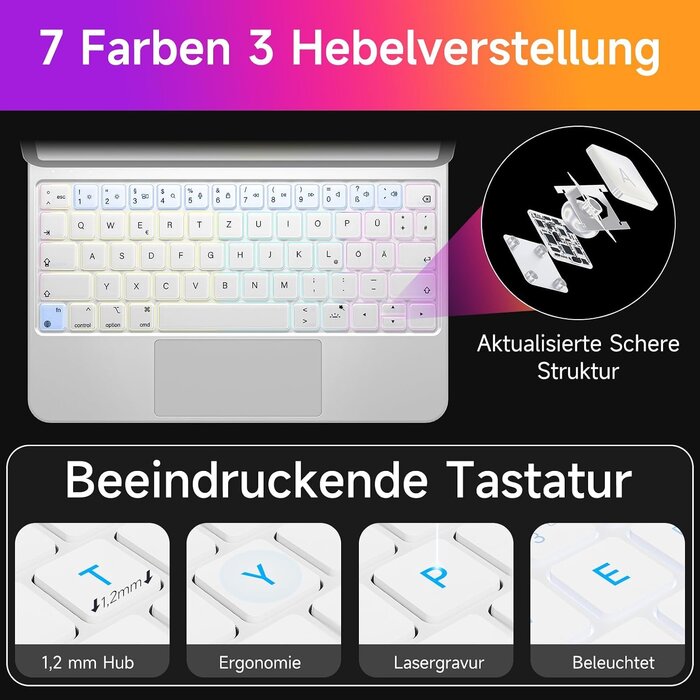 Étui Clavier iPad Air/Pro 11" QWERTZ - 34% de remise