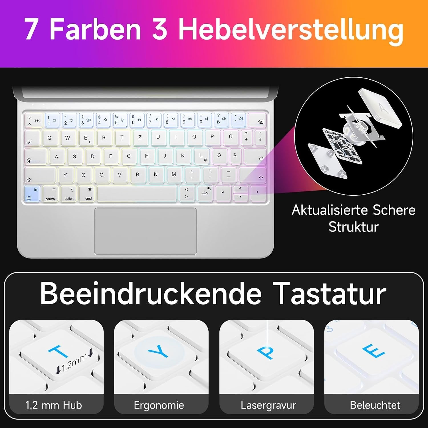Étui Clavier iPad Air/Pro 11" QWERTZ - 34% de remise