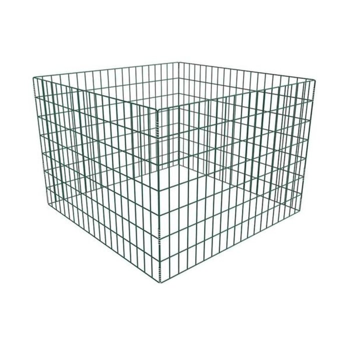 Composteur de jardin en acier 100x100x70cm - 33% de remise