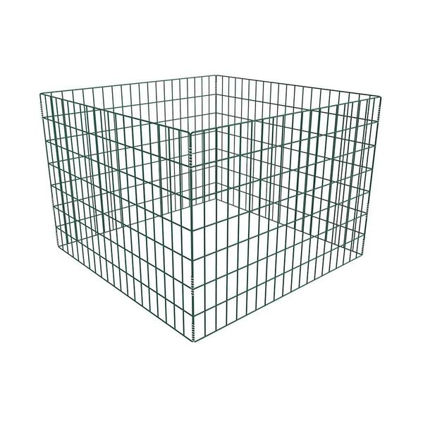 Composteur de jardin en acier 100x100x70cm - 33% de remise