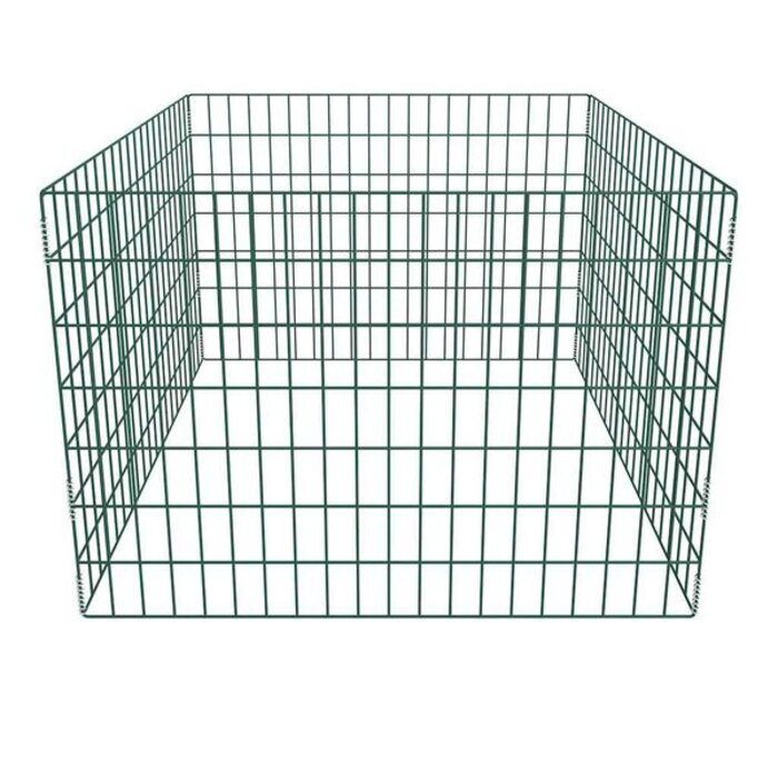 Composteur de jardin en acier 100x100x70cm - 33% de remise