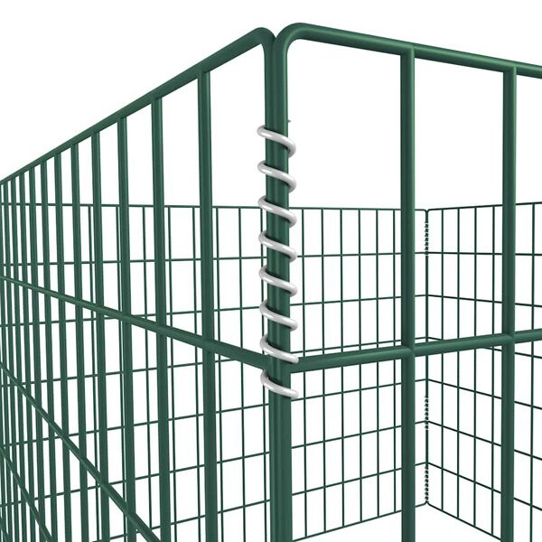 Composteur de jardin en acier 100x100x70cm - 33% de remise