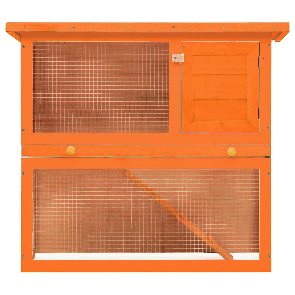 Vidaxl Clapier à lapins en bois 90x45x80cm - 34% de remise