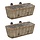 Lot de 2 jardinières de balcon en osier 40 cm - 29% de remise
