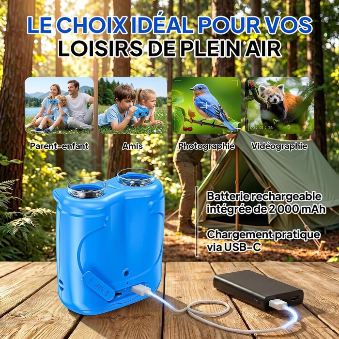 Microscope et Télescope 2-en-1 Enfant 4K - Bleu - 31% de remise