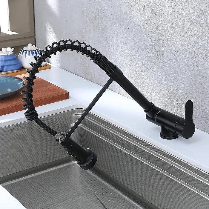Mitigeur de cuisine pliable noir 360° - 34% de remise