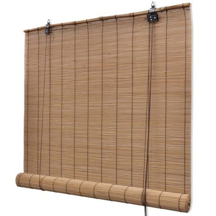 Vidaxl Store enrouleur en bambou 120 x 220 cm - Marron - 32% de remise