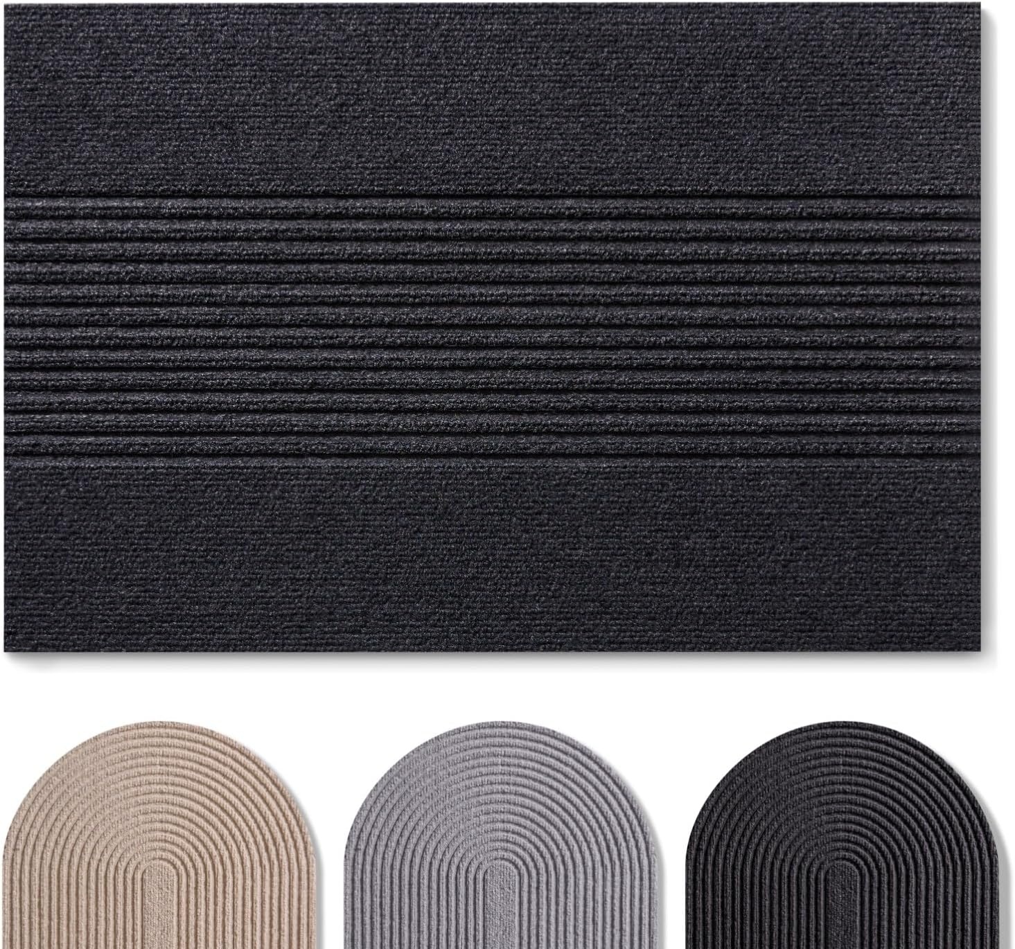Paillasson absorbant 60x90 cm Gris - 30% de remise