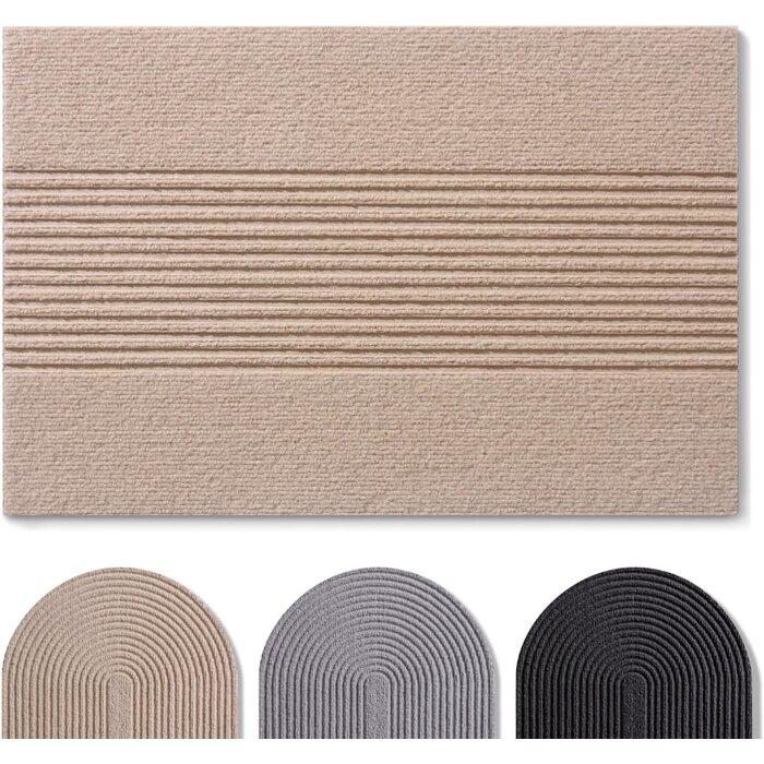Paillasson absorbant 60x90 cm Gris - 30% de remise