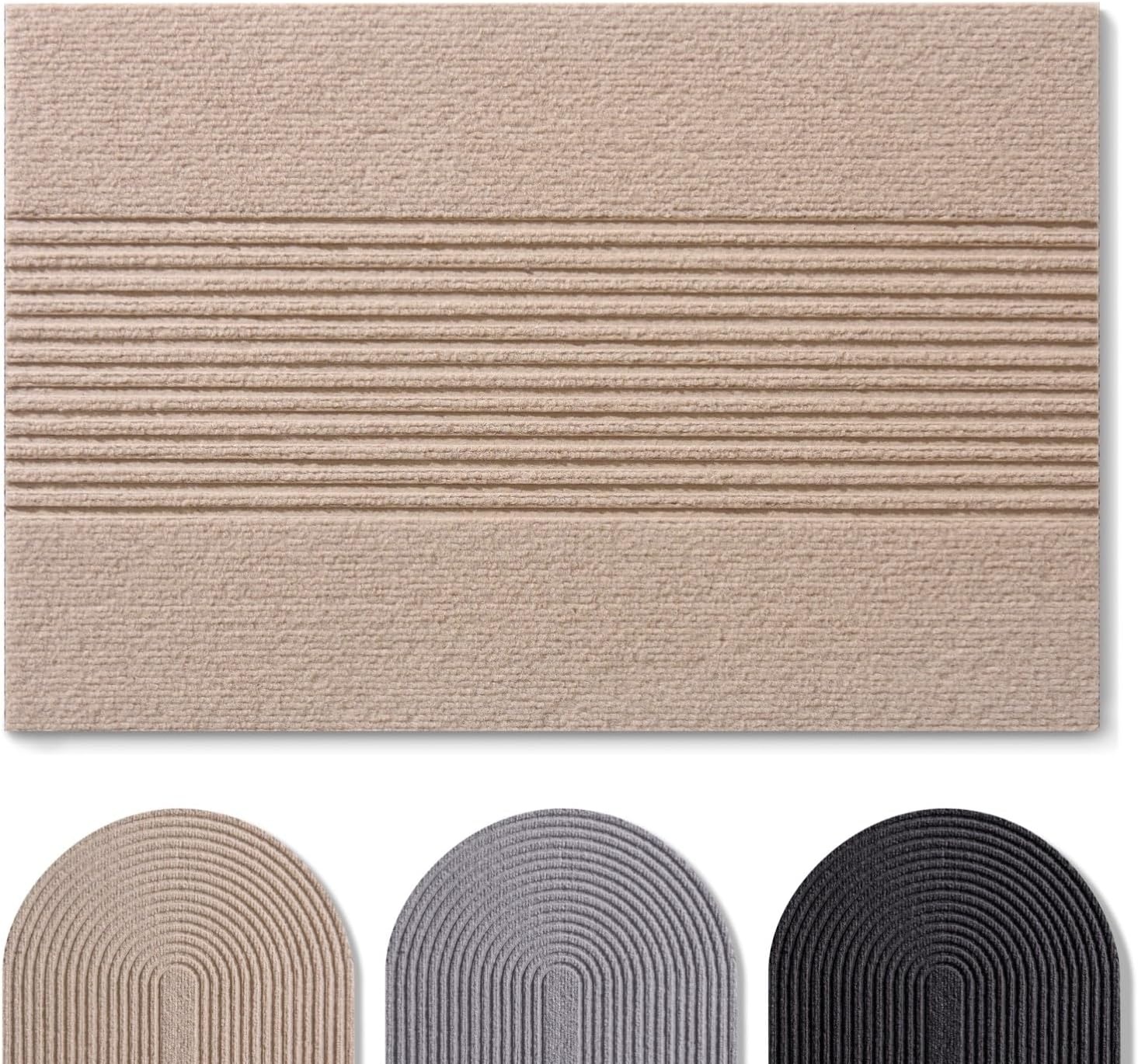Paillasson absorbant 60x90 cm Gris - 30% de remise