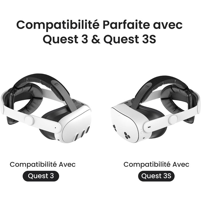 Sangle de tête VR pour Meta Quest 3 et 3S - Confort réglable - 31% de remise