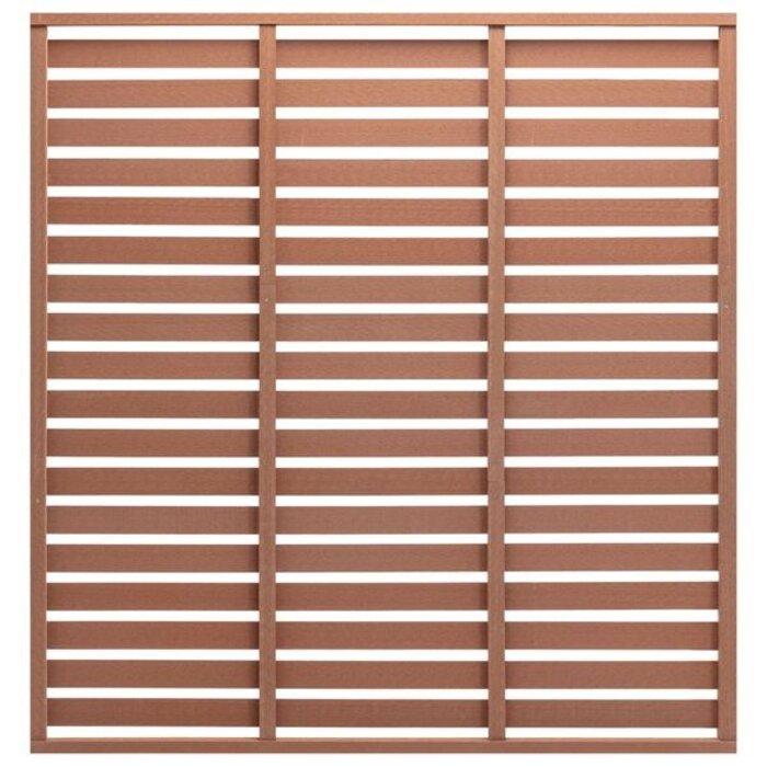 Vidaxl Panneau de clôture composite marron 180x180 cm - 35% de remise
