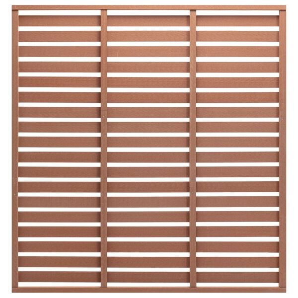 Vidaxl Panneau de clôture composite marron 180x180 cm - 35% de remise