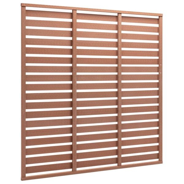 Vidaxl Panneau de clôture composite marron 180x180 cm - 35% de remise