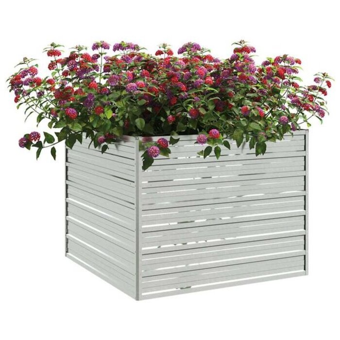 Vidaxl Jardinière surélevée en acier galvanisé 100x100x77 cm - 33% de remise