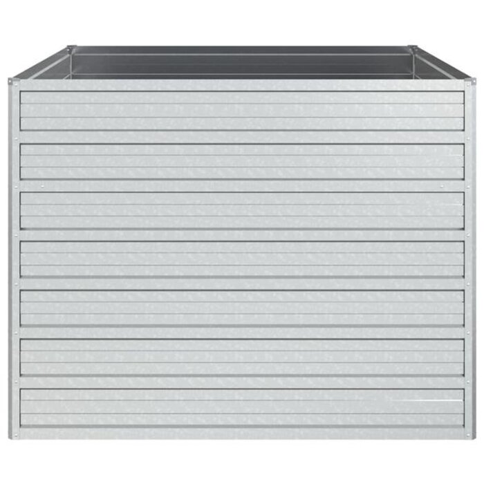 Vidaxl Jardinière surélevée en acier galvanisé 100x100x77 cm - 33% de remise