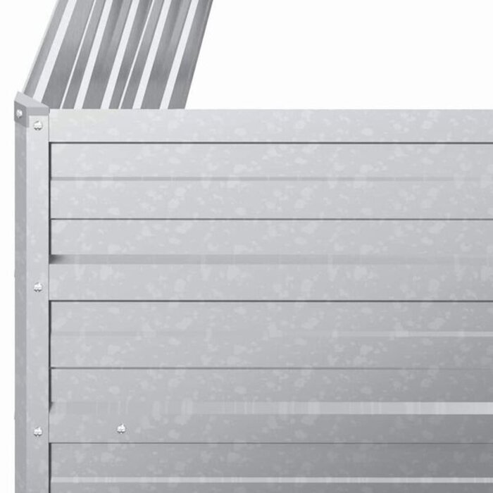 Vidaxl Jardinière surélevée en acier galvanisé 100x100x77 cm - 33% de remise